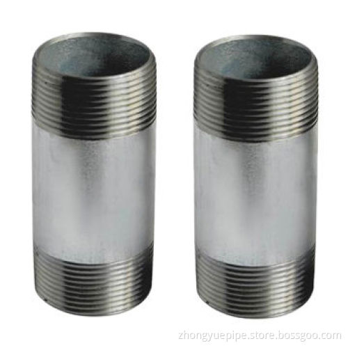 Electric Galvanized BS Threaded Steel Steam Pipe Nipple Joint